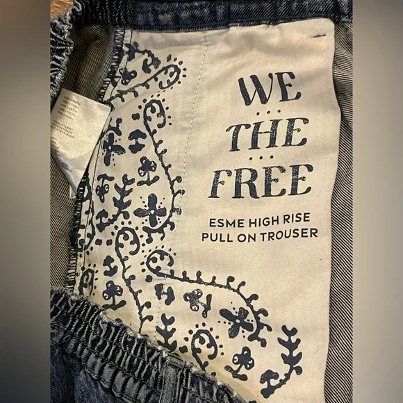 We The Free Dark Blue Esme Trouses Large Cute Super Soft - Picture 12 of 12